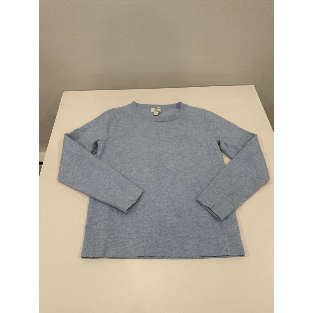J.Crew Teddie Women’s Light Blue Crewneck Sweater Classic Knit